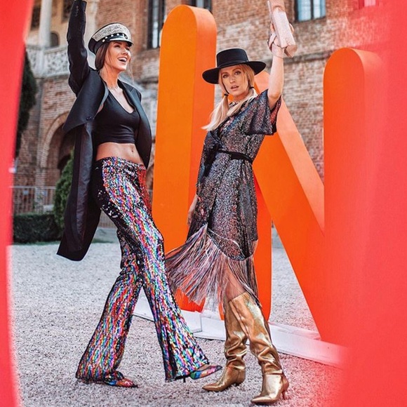 NWT Zara Metallic Kitten Heel Boots - Picture 5 of 10